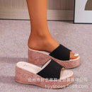 Chaussures pour femme avec semelles en mousse, semelles épaisses de 9 cm et 7 cm, sandales pour femme