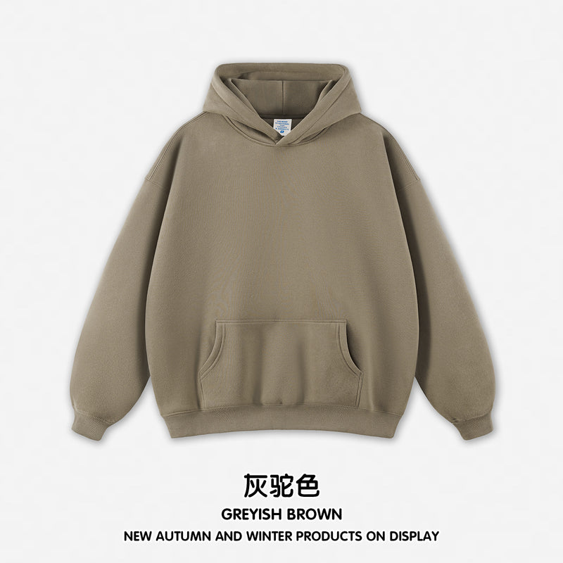 RS men's | autumn and winter hoodie plus fleece hoodie men's American fashion hoodie men's and women's Bajia hoodie