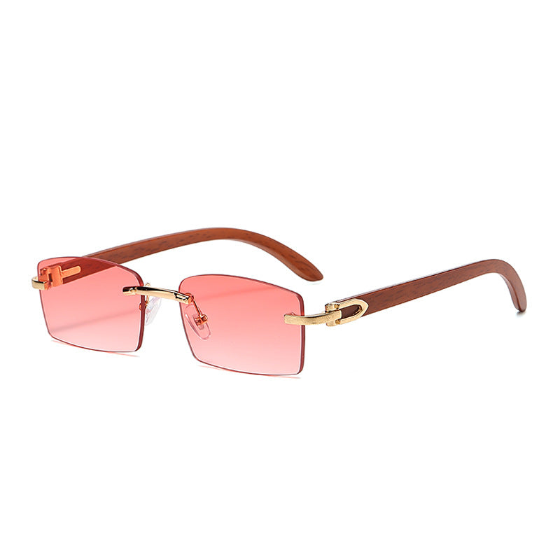 Jett frameless metal hinged wood grain mirror legs outdoor sun protection sunglasses