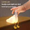 Cross-border Creative Gift Middle Finger Duck Small Night Lamp Rechargeable Dimming Vinyl Little Duck Night Light