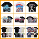Men and Women American trend skull rock band basketball casual loose short-sleeved T-shirt