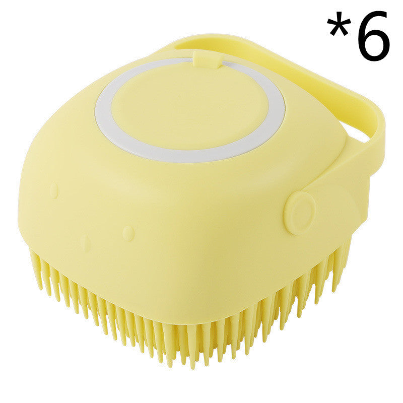 Silicone Dog Cat Bath Massage Gloves Brush