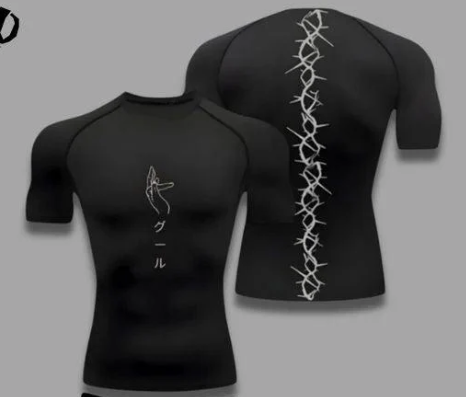 Men's Fitness training sports running breathable quick drying shot sleeve T-shirt