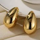 Women Golden drop earrings niche design for with a high-end and cool style earrings