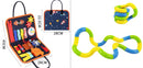 Children's Busy Board Dressing Buttoning Learning Baby Early Education Preschool Sensory Learning Toy