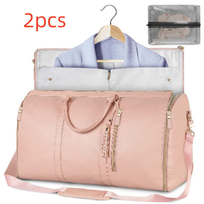 Large Capacity Travel Duffle Bag Women's Handbag Folding Suit Waterproof Bag