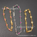 Chrome Hearts 22K Diamond Cross Bracelet