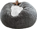 Bean Bag Chair Cushion, Big Round Soft Fluffy PV Velvet Sofa Bed Cover Lazy Sofa Bed Cover,6ft