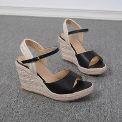 Wedge heel thick-soled high-heeled sandals for women