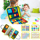 Children's Busy Board Dressing Buttoning Learning Baby Early Education Preschool Sensory Learning Toy