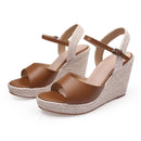 Wedge heel thick-soled high-heeled sandals for women