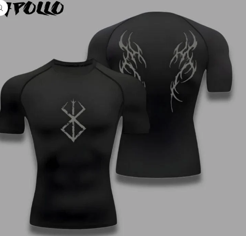 Men's Fitness training sports running breathable quick drying shot sleeve T-shirt