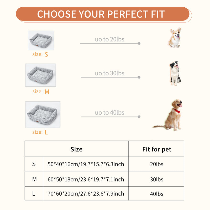 Swirl Rose Velvet Dog Beds For Small Medium Dogs Removable Cushion Calming Dog Sofa Beds