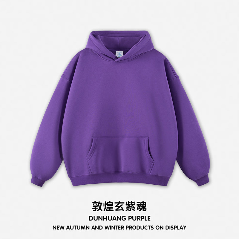 RS men's | autumn and winter hoodie plus fleece hoodie men's American fashion hoodie men's and women's Bajia hoodie