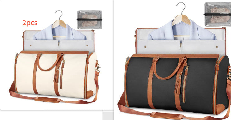 Large Capacity Travel Duffle Bag Women's Handbag Folding Suit Waterproof Bag