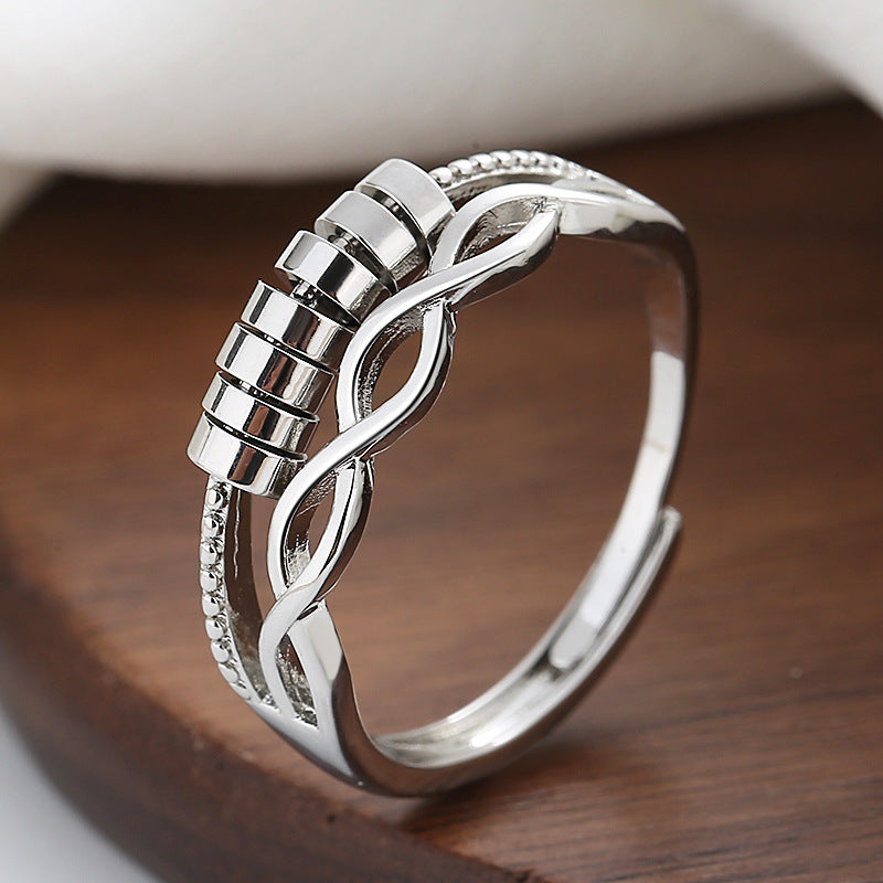 fortune bead index finger ring