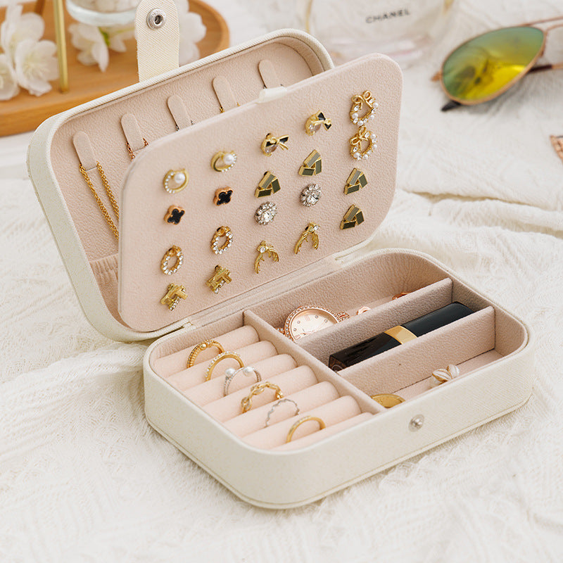 Simple portable jewelry box Travel jewelry storage Bracelet earrings storage jewelry box