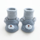 Baby socks with thickened loops for autumn and winter, baby floor socks