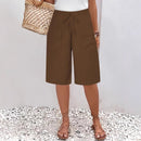 Women's pocket casual five-inch shorts for women