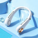 New Rechargeable Mini Neck Fan Portable Bladeless Hanging Neck Air Cooler Mini Summer Sports Fans