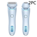 2 In 1 Hair Removal Epilator USB Rechargeable Trimmer Women Body Razor Face Leg Armpit