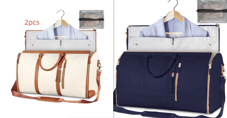 Large Capacity Travel Duffle Bag Women's Handbag Folding Suit Waterproof Bag