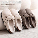 Vintage thick sole Birkenstock shoes women's new autumn and winter baotou all- thick sole Birkenstock half-drag lamb wool shoes