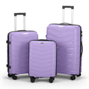 V-Striped 3-in-1, PP Trolley Case, 20in 24in 28in, Fashionable Colour - Taro Purple