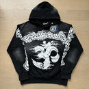 American Men's fashion hooded loose hoodie street casual coat