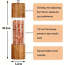 2 Pieces Of Advanced Acrylic Salt And Pepper Grinder Set