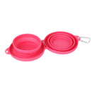 Rubber Foldable Double Pet Feeding Pets Supplies Dog Cat Bowls