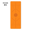 Yoga mat PU rubber luxury mat, women, anti-slip professional fitness mat