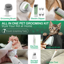 Pet hair styling device, hair suction and pulling all-in-one machine, dog and cat all-in-one vacuum cleaner