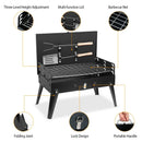 16.7x10x17.7in Portable Charcoal Grill Foldable BBQ Grill Shelf Outdoor Camping Picnics