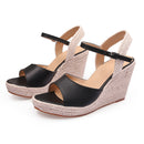 Wedge heel thick-soled high-heeled sandals for women