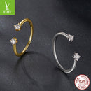 Simple and exquisite moissanite open ring is fashionable, versatile and stackable. s925 sterling silver ring