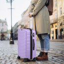 V-Striped 3-in-1, PP Trolley Case, 20in 24in 28in, Fashionable Colour - Taro Purple