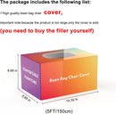 Bean Bag Chair Cushion, Big Round Soft Fluffy PV Velvet Sofa Bed Cover Lazy Sofa Bed Cover,6ft