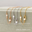 V Gold high version four-leaf clover kaleidoscope women's high-grade light luxury 100 diamond waist pendant collarbone chain