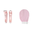 2 In 1 Hair Removal Epilator USB Rechargeable Trimmer Women Body Razor Face Leg Armpit