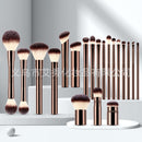 Set of 20 makeup, loose brushes, blush base, eyeshadow brushes, concealer brushes