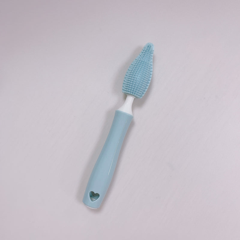 Baby Silicone Baby Bottle Brush Straw Scrubbing Cleaning