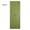 Yoga mat PU rubber luxury mat, women, anti-slip professional fitness mat