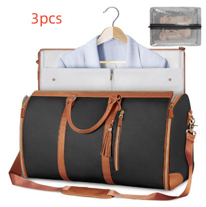 Large Capacity Travel Duffle Bag Women's Handbag Folding Suit Waterproof Bag