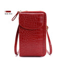 Vertical mobile phone bag for women, vertical leather all square bag, single-shoulder crossbody commuting bag
