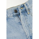 Women's autumn nine-minute women crystal decorated high-waisted straight leg jeans