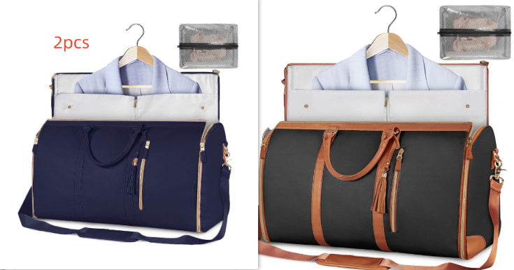 Large Capacity Travel Duffle Bag Women's Handbag Folding Suit Waterproof Bag