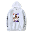 Floral Note Zip Up Grey Heather Hoodie - S