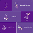 Swiffer WetJet Antibacterial Solution Refill for Floor Mopping and Cle