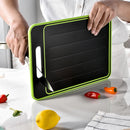 Double-side Cutting Board With Defrosting Function Chopping Board With Knife Sharpener
